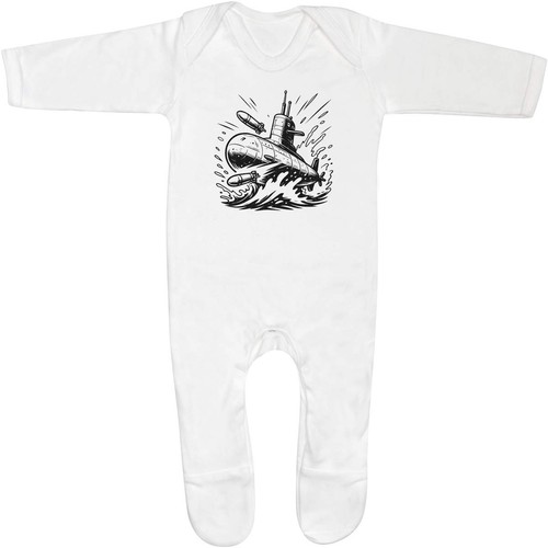 Battle submarine baby - baby, romper