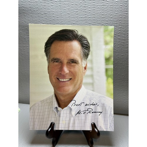 Mitt romney signed 8x10 - mitt,