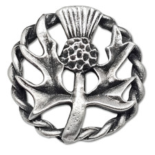 Thistle Pewter Pin Badge