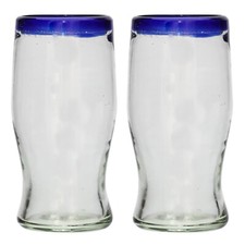 Blue Rim Pint Glass (450 ml) -