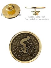 Cycling Racing (A) 26mm Metal Lapel Domed Pin Badge