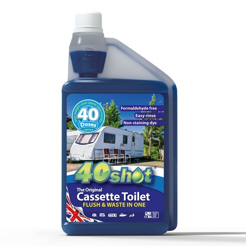 Shot cassette toilet blue - shot,