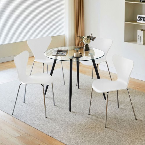 Round dining table - dining,