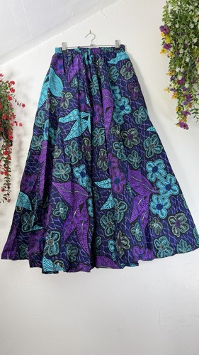 African print maxi skirt - print,