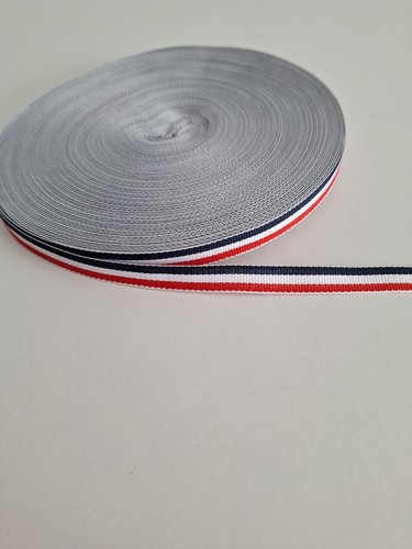 Red white blue ribbon - red,