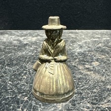 Vintage Brass Welsh Lady Small