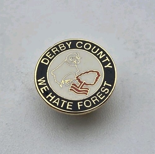 Derby county vintage pin badge - county,