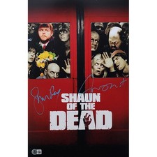 Simon Pegg and Nick Frost Signed Mini-Poster #1 (11x17) w/ Beckett