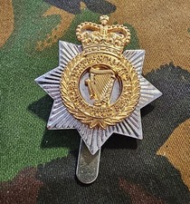 NORTHERN IRELAND SECURITY GUARD SERVICE CAP BADGE QUEENS CROWN