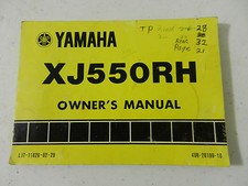 YAMAHA XJ550RH USED OEM OWNERS