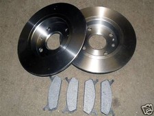 Rear brake disc and pad set