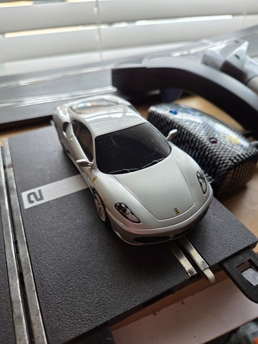 Scalextric silver ferrari f430 - scalextric,