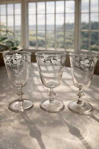 Victorian engraved wine - engraved,