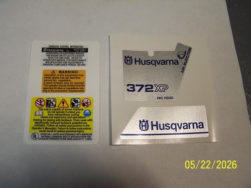 Husqvarna chainsaw model 372xp - husqvarna,