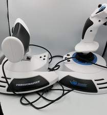 Microsoft Xbox Thrustmaster Flight Simulator Joystick & Throttle Untested (H13)