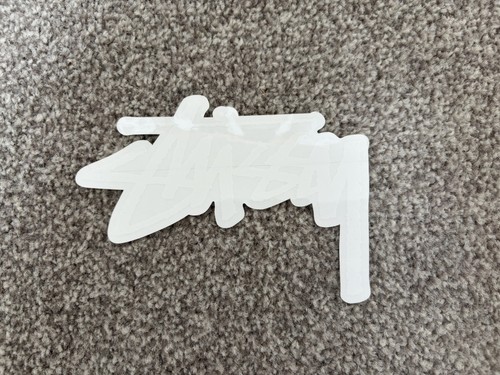 Stussy script sticker white - script,