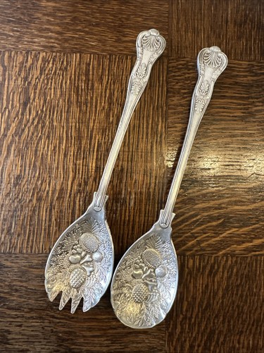 Silver plated serving - serving, spoon