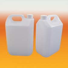 5L (1 Gallon) Jerrican Style Plastic Bottle - Pack Of 2 For Cider & Water