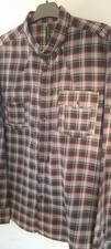 Crafted Mens Large Long Sleeved Shirt - Black and Gray Checked. !!Lovely!! 