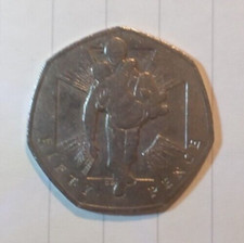 50p Coin Error  No Rim- 2006