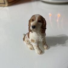 Cocker Spaniel Puppy Tan & White Seated, Border Fine Arts?