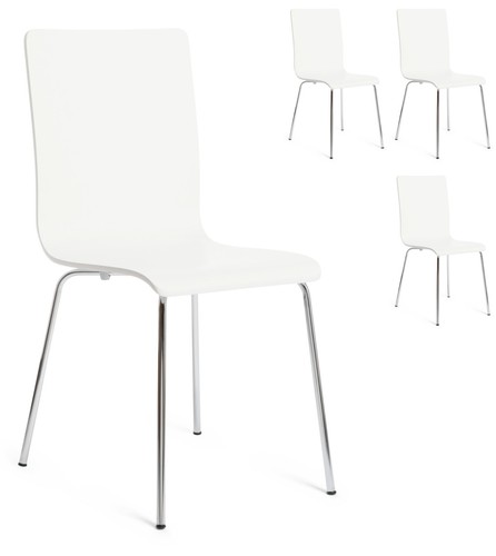 Dining chairs set white - dining,