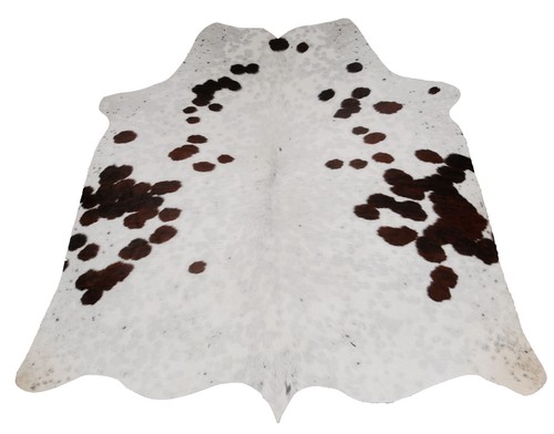 Brown white cowhide - &,