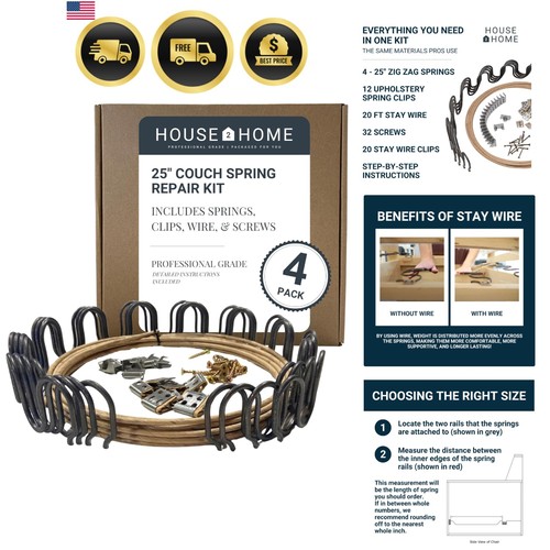 Couch spring repair kit - kit, 25