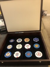 12 New Las Vegas  Gaming Chips( Boxed)from EVERY one of the 12 Downtown Casinos