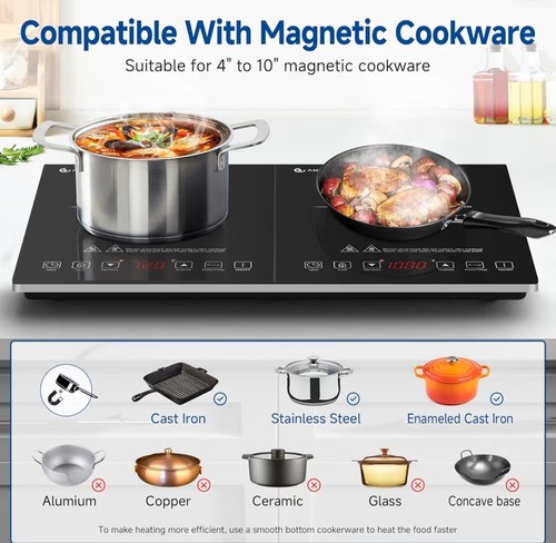 Amzchef double induction hob - amzchef,
