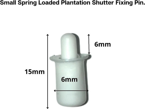 Plantation shutter pins