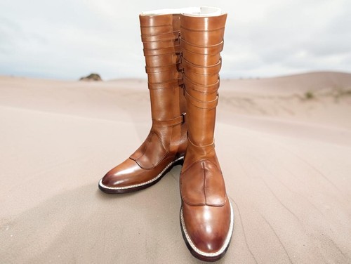 Handmade leather riding boot - leather,