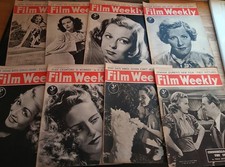 8 x Film Weekly magazines 1939
