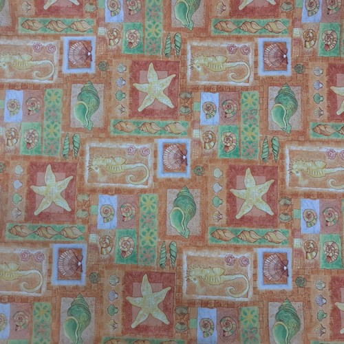 100 cotton seashells aquarium - cotton,