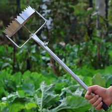 Sod Plugger Bulb Planter-Long Handle Garden Grass Plug Tool Hole Digger Serrated
