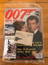 Vintage James Bond 007 Spy Files Magazine Plus Card Pack Still Sealed Issue #25
