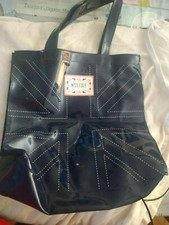 Beautiful 'Miss Cole' Blue Tote PVC Handbag Grace Cole