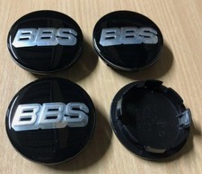 4 pcs BBS Alloy Wheel Center Cap Hub New Centre Caps 65mm Black Silver