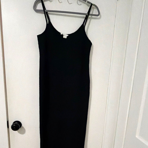 Black knit scoop neck - h&m,