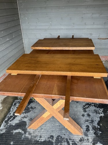 Solid oak dinning table - solid, &