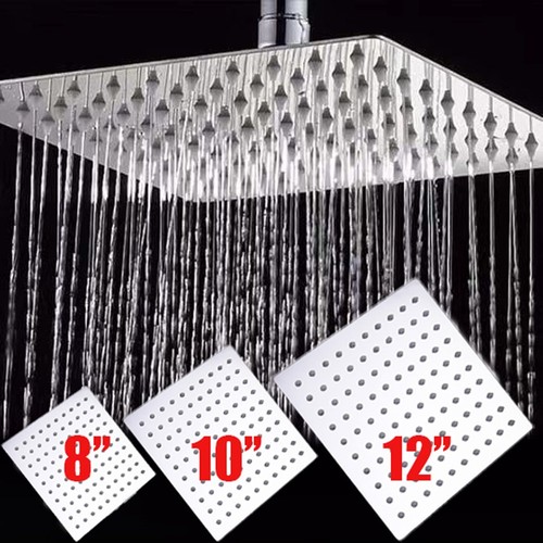 Large square shower - large, bath