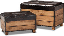 Stylish Dark Brown Ottoman