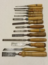 Vintage CHISELS john bull,brades,isaac,erik anton berg,robi sorby 1954 ALFRID