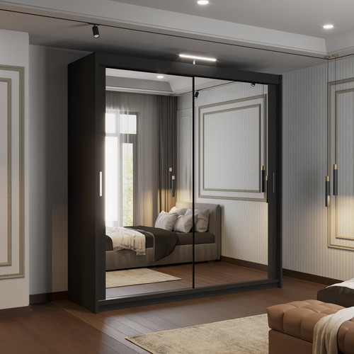 Double mirror sliding door - double,