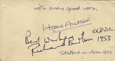 Richard burton autograph - richard,