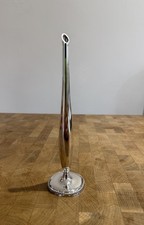 Vintage Silver Plated Single Bud Vase 21cm Tall X 2cm wide x 5.5cm base width
