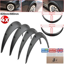 4Pcs Universal Flexible Car Body Fender Flares Extension Wide Body Wheel Arches,