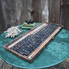 Antique Harrild & Sons Alphabet Uppercase Font Wooden Printer Letterpress Blocks