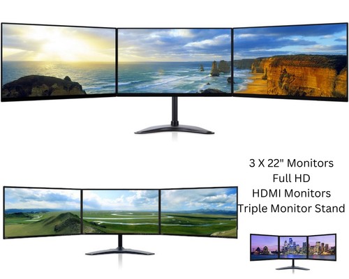Triple monitor screen bundle - triple,