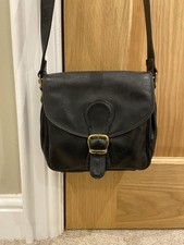 Vintage Enny Crossbody Saddlebag Black Leather